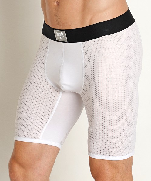 BCNU Air Flex Sheer Mesh Compression Short White