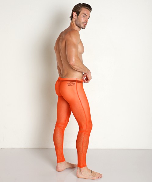 BCNU Nxt To Naked Sheer Mesh Leggings Orange