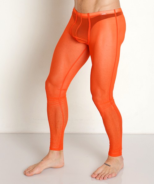 BCNU Nxt To Naked Sheer Mesh Leggings Orange