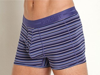 Model in ink blot stripe 2xist Dream Low-Rise Trunk