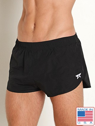 Model in black LASC Quick-Dry Cabana Swim Shorts