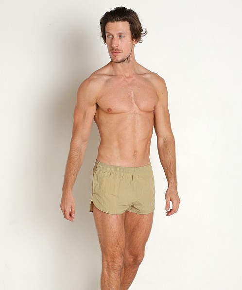 LASC Quick-Dry Cabana Swim Shorts Khaki