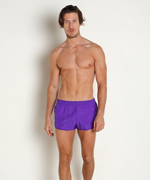 LASC Quick-Dry Cabana Swim Shorts Purple