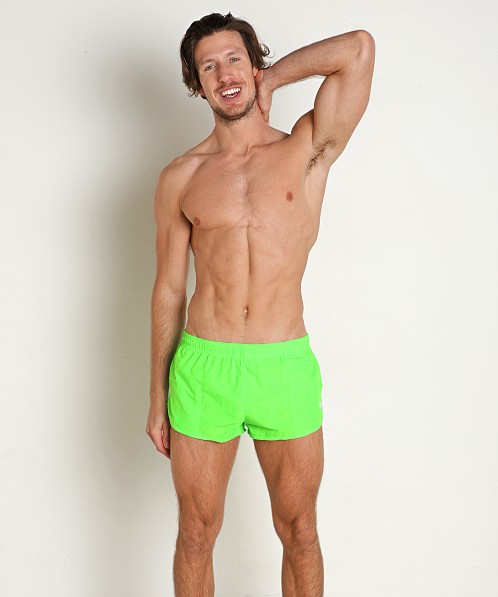 LASC Quick-Dry Cabana Swim Shorts Lime