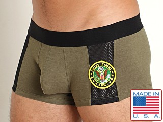 Model in army Rick Majors Military Trunk