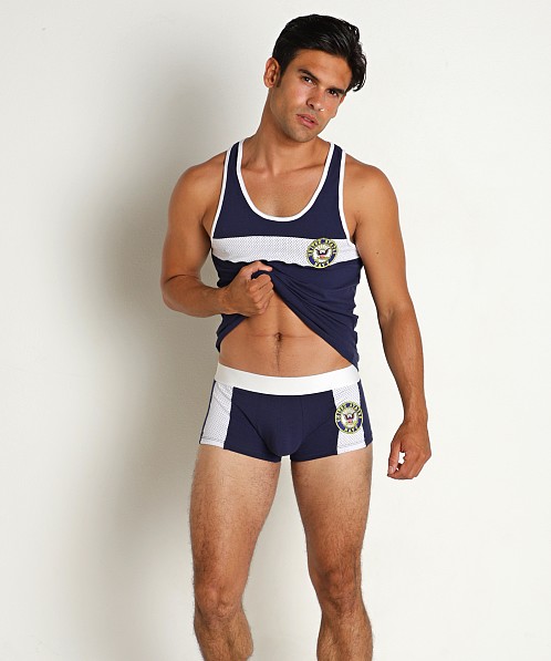 Rick Majors Military Tank Top Navy