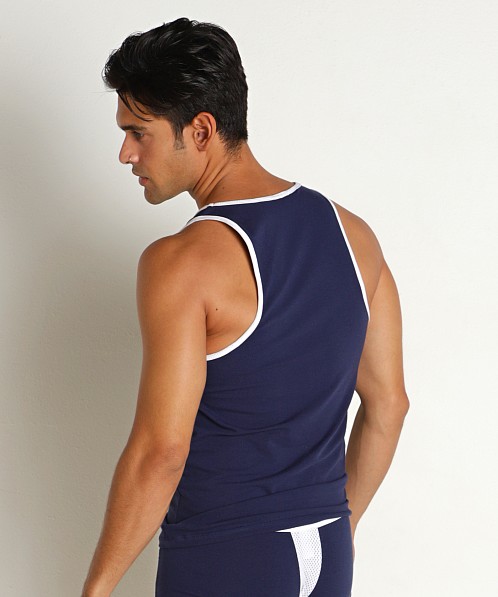 Rick Majors Military Tank Top Navy