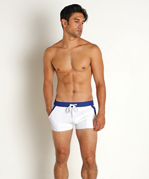 LASC FlexRib Swim Trunk White