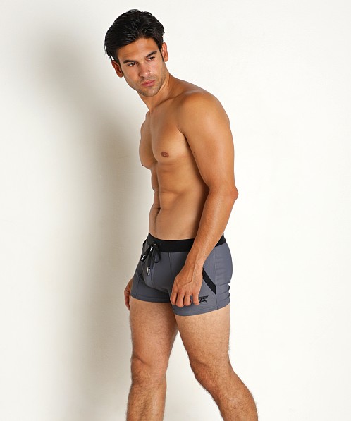 LASC FlexRib Swim Trunk Charcoal