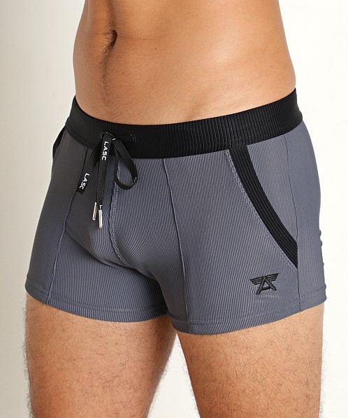 LASC FlexRib Swim Trunk Charcoal