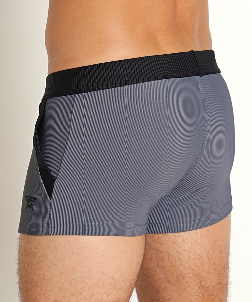 LASC FlexRib Swim Trunk Charcoal