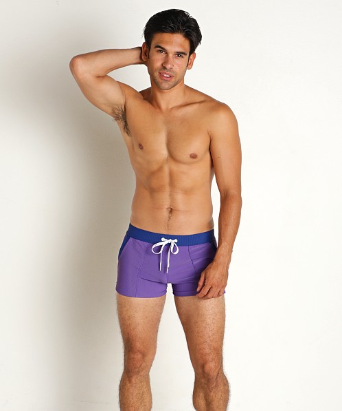 LASC FlexRib Swim Trunk Purple