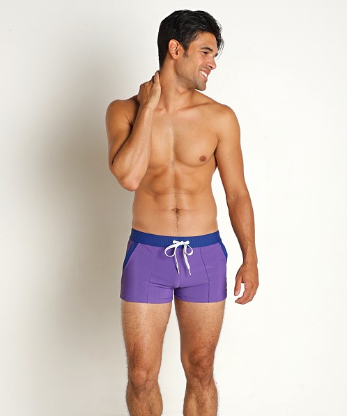 LASC FlexRib Swim Trunk Purple