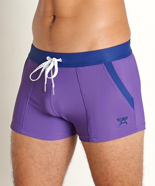 LASC FlexRib Swim Trunk Purple