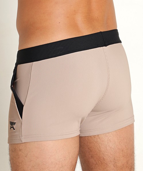 LASC FlexRib Swim Trunk Taupe