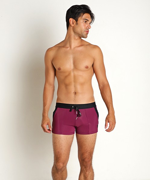 LASC FlexRib Swim Trunk Wine