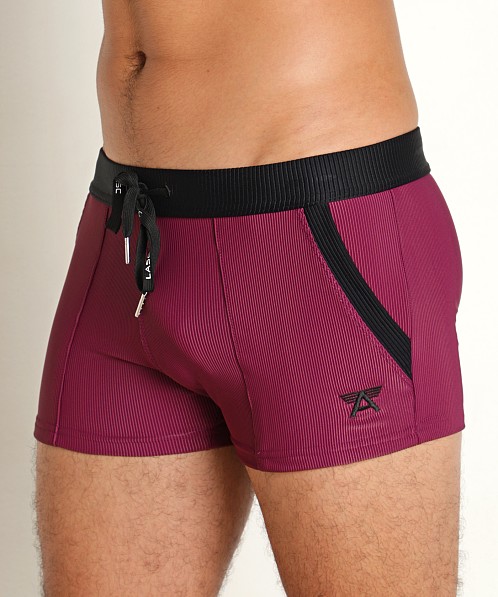 LASC FlexRib Swim Trunk Wine