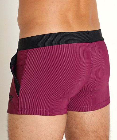 LASC FlexRib Swim Trunk Wine